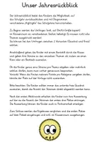 Vorschau - Arbeitsblätter - Unser Jahresrückblick mit Diagrammen (Diagramme auswerten, Daten erheben) - Seite 1