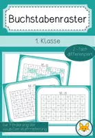 Vorschau - Stationenlernen - Buchstabenraster zur Förderung der visuellen Wahrnehmung - Deckblatt