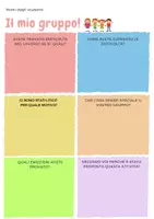 anteprima - Materiale di supporto/inclusione - IL MIO GRUPPO- scheda per bambini - Pagina di copertina