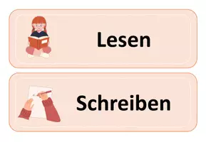 Vorschau - Fördermaterial/Inklusion - Tagestransparenz DaZ orange (in 2 Formaten) - Seite 1
