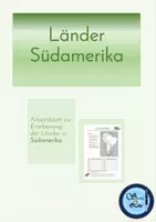 Vorschau - Arbeitsblätter - AB Länder in Südamerika - Deckblatt
