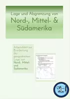 Vorschau - Arbeitsblätter - AB Lage und Abgrenzung von Nordamerika, Mittelamerika, Südamerika - Deckblatt