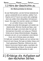 Vorschau - Arbeitsblätter - Weihnachten Leseverstehen und Wortschatz - DaZ/DaF, Deutsch, Sachunterricht - Seite 2