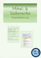 Vorschau - Unterrichtsreihen - Sequenzplanung Mittel-Südamerika - Deckblatt