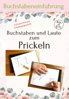 Vorschau - Arbeitsblätter - Buchstaben und Laute zum Prickeln in DS und SAS - Deckblatt
