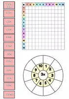 Vista previa - Tarjetas / Manipulativos - LAPBOOK tablas de multiplicar - página 2