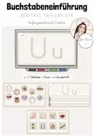 Vorschau - Präsentationen/Tafelbilder - Anfangsunterricht Deutsch: Buchstabeneinführung "Uu" für die digitale Tafel - Deckblatt