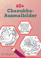 Vorschau - Mal- und Bastelvorlagen - 60+ Chanukka-Ausmalbilder für Kinder - Deckblatt
