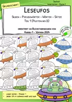 Vorschau - Arbeitsblätter - Lesen mit Karibu 1 (2024) – Grundschrift - Lese-UFOs Teil 1 | 1. Klasse - Deckblatt