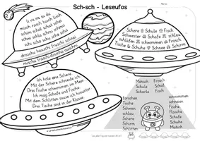 Vorschau - Arbeitsblätter - Lesen mit Karibu 1 (2024) – Grundschrift - Lese-UFOs Teil 2 | 1. Klasse - Seite 3