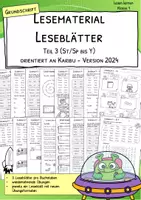 Vorschau - Arbeitsblätter - Lesen lernen zu Karibu 1 (Version 2024) – Grundschrift Teil 3 | 1. Klasse - Deckblatt