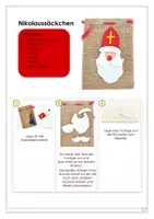 Vorschau - Mal- und Bastelvorlagen - Anleitung Nikolaussäckchen - WG 1. Klasse - Seite 1
