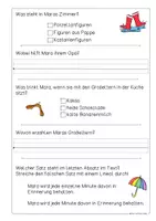 Vorschau - Arbeitsblätter - Maras Herbstferien, Text Leseverständnis inkl. Fragen - Seite 3
