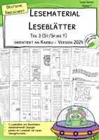 Vorschau - Arbeitsblätter - Leseblätter zu Karibu 1 (Version 2024) – in deutscher Fibelschrift (Teil 3) | Lesetraining & Arbeitsblätter für Klasse 1 - Deckblatt