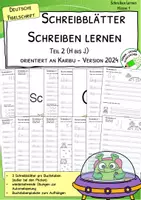 Vorschau - Arbeitsblätter - Schreiben Teil 2 - orientiert an Karibu 1 Version 2024 - in Fibelschrift - Deckblatt