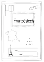 Vorschau - Mal- und Bastelvorlagen - Französisch - Deckblatt & PPT 1. Stunde - Deckblatt