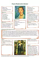 Vorschau - Arbeitsblätter - Paula Modersohn-Becker Steckbrief - Seite 1