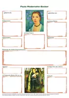 Vorschau - Arbeitsblätter - Paula Modersohn-Becker Steckbrief - Seite 2