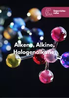 Vorschau - Unterrichtsreihen - Alkene, Alkine, Halogenalkane - Unterrichtsreihe - Deckblatt