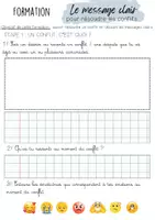 Aperçu - Feuilles d'exercices - Formation les messages clairs - Page de couverture