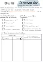 Aperçu - Feuilles d'exercices - Formation les messages clairs - Page 2
