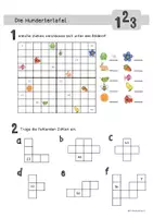 Vorschau - Arbeitsblätter - Die Hundertertafel - Arbeitsblatt - Deckblatt