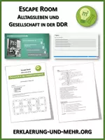 Vorschau - Stundenentwürfe - Alltagsleben und Gesellschaft in der DDR (Escape-Room) - Deckblatt
