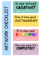 Vista previa - Refuerzo / NEE / Materiales de apoyo - Art classroom self-assessment poster - Portada