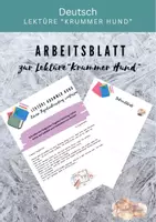 Vorschau - Arbeitsblätter - Schreibaufgabe Tagebucheintrag Krummer Hund - Deckblatt