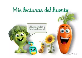 Vista previa - Hojas de trabajo - Lecturas y lecturas comprensivas con personajes del huerto. - página 1
