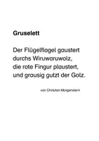 Vorschau - Arbeitsblätter - Gedicht: Gruselett von Christian Morgenstern - Seite 1