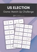 Vorschau - Arbeitsblätter - US Election Game: Match-up challenge! (24 terms & explanations) - Deckblatt
