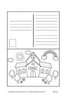 Vorschau - Mal- und Bastelvorlagen - Postkarte "Meine Schule" (Postkarte zum Ausmalen) - Seite 2