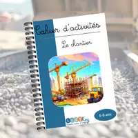 Aperçu - Jeux - Cahier d'activité 6-8 ans le chantier - Page de couverture
