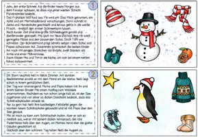 Vorschau - Spiele - Lese-Merk-Kartei Winter, Klasse 4, Klasse 5, Lesetraining, differenzierte Texte - Seite 3