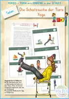 Vorschau - Bildkarten - Teilen Yoga Die Schatzsuche der Tiere - Deckblatt