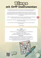 Vorschau - Arbeitsblätter - Bingo mit Orff-Instrumenten - Seite 1