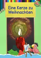 Vorschau - Mal- und Bastelvorlagen - Kunst Weihnachten, Weihnachtskerze malen - Deckblatt