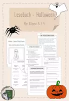 Vorschau - Arbeitsblätter - Lesebüchlein Halloween - Klasse 3 / 4 - Deckblatt