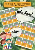 Vorschau - Spiele - 🎲Interaktives "I have.., who has..?" - Tage & Monate - Deckblatt
