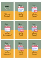 Vorschau - Spiele - 🎲Interaktives "I have.., who has..?" - Tage & Monate - Seite 2