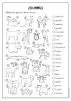 Vorschau - Arbeitsblätter - Zoo animals vocabulary activity (Englisch) - Seite 1