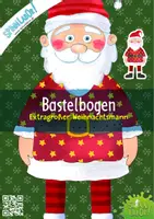 Vorschau - Mal- und Bastelvorlagen - Extragroßer Weihnachtsmann - Deckblatt