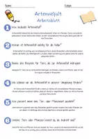 Vorschau - Arbeitsblätter - Artenvielfalt Arbeitsblatt 1. & 2.Klasse Biodiversität Arbeitsblatt mit Lösungen - Seite 2