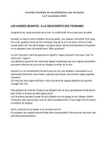 Aperçu - Matériel pour travaux manuels / dessin - Explore et Apprends Tsunami, ces vagues géantes ! - Page 1