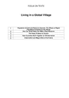 Vorschau - Arbeitsblätter - FOCUS ON TEXTS: 10. Klasse - Living in a Global Village - Seite 1