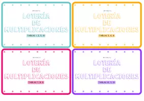 Vista previa - Juegos / Gamificación - Lotería de multiplicaciones - página 1