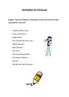 Vorschau - Arbeitsblätter - Verhalten im naturwissenschaftlichen Fachsaal - Seite 1