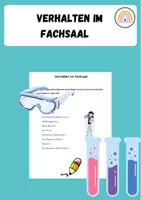 Vorschau - Arbeitsblätter - Verhalten im naturwissenschaftlichen Fachsaal - Deckblatt