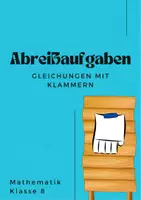 Vorschau - Spiele - Abreißaufgaben: Gleichungen mit Klammern - Deckblatt